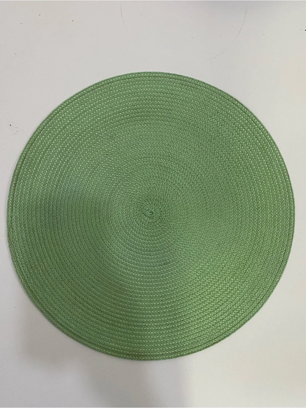 Round Green Braided Placemats - Set of 6